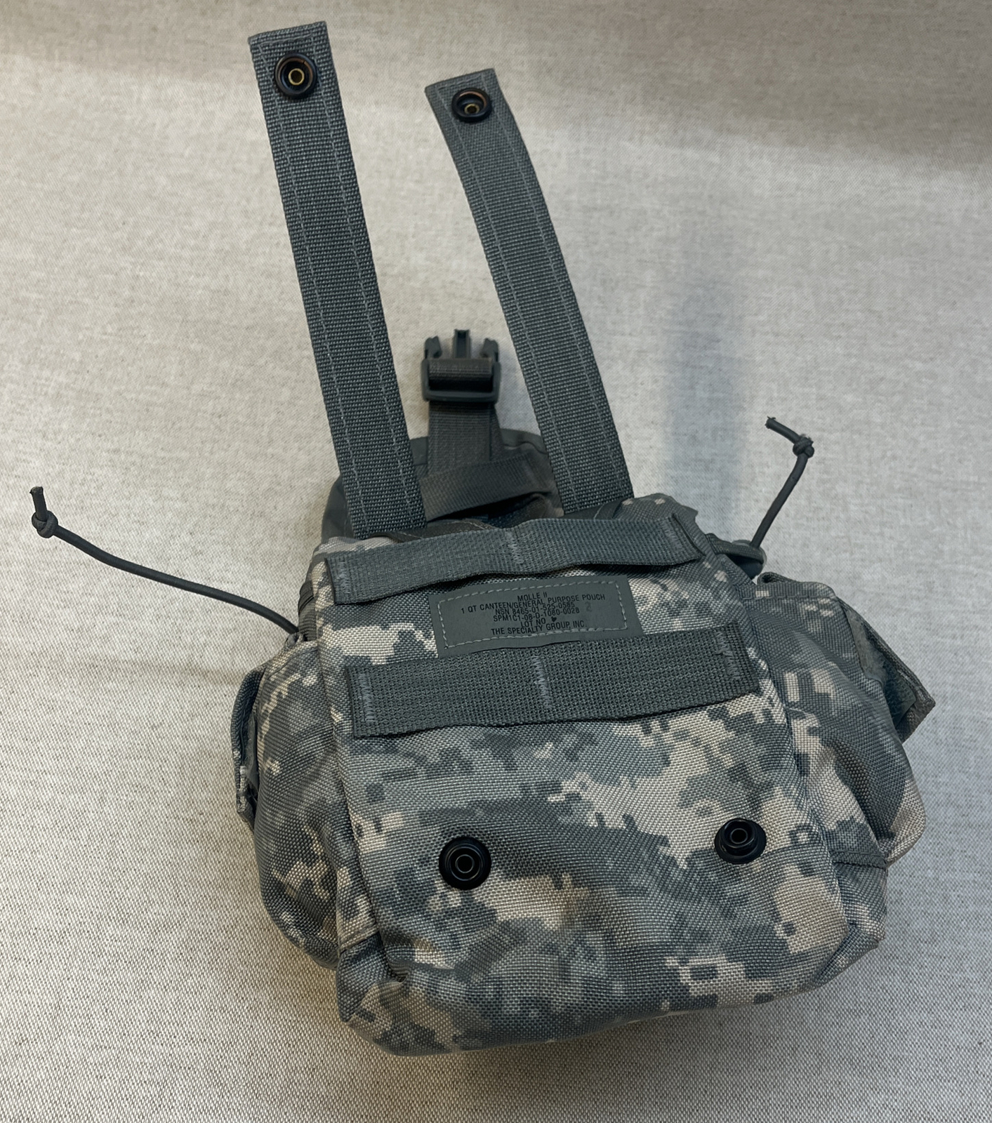 MOLLE II 1 QT CANTEEN / GENERAL PURPOSE EQUIPMENT POUCH CARRY BAG MILITARY CAMO
