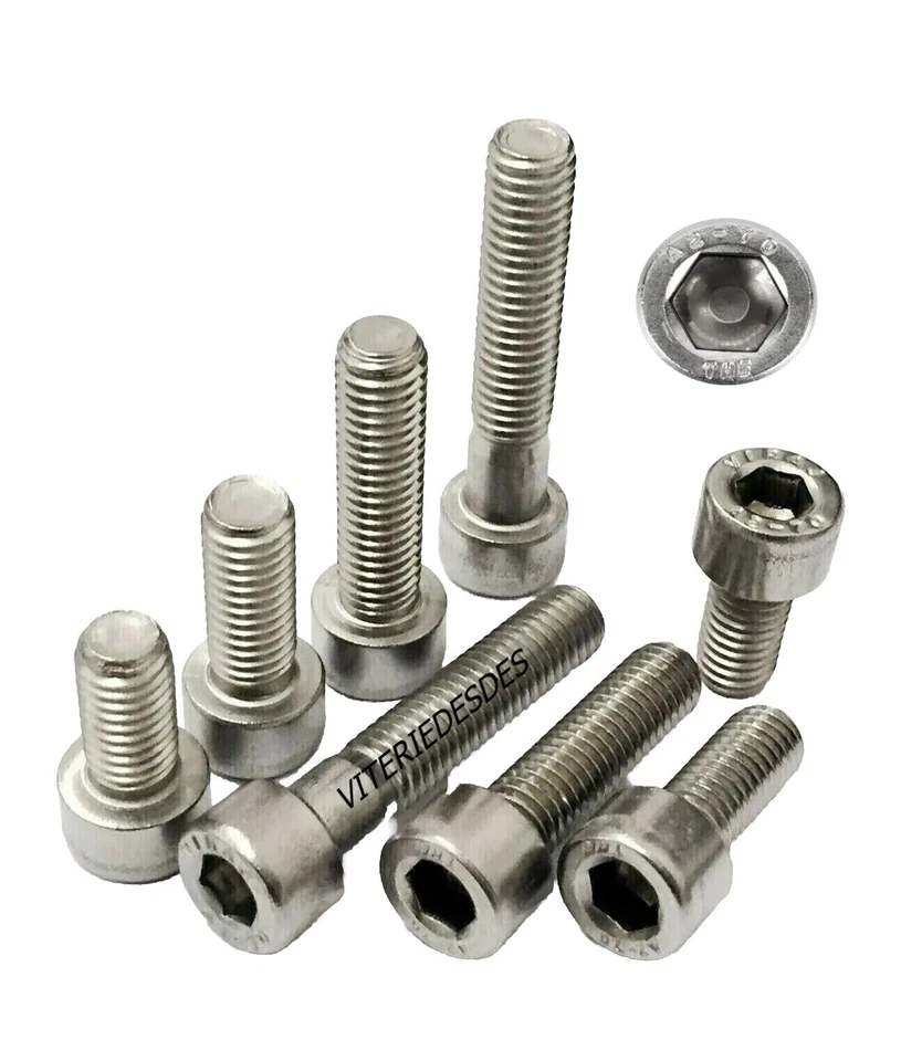 VITI M5 IN ACCIAIO INOX TESTA A BRUGOLA TONDA CAVA ESAGONALE TCEI UNI 5931 - 912 - Immagine 4 di 4