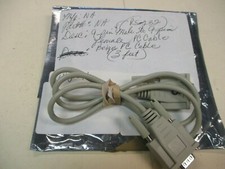 Used RS-232 Beige 9-pin Male to 9-pin Female PC Cable Approx. 3 feet 