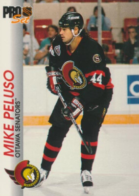 1992-93 Pro Set #122 MIKE PELUSO - Ottawa Senators