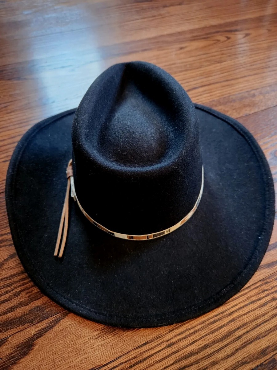 NEW High Noon 100% Wool Cowboy Western Hat Black With 