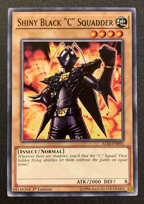 IGAS-DE092 Shiny Black ''C'' Squadder - Common - 1. Auflage - Yugioh TCG