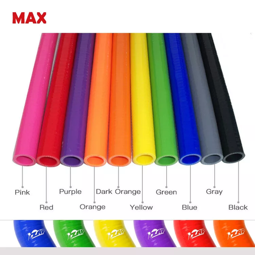 Acoplador de codo de silicona turbo manguera tubo curvado 45 grados ID 3" pulgadas 102 mm negro - Imagen 4 de 5