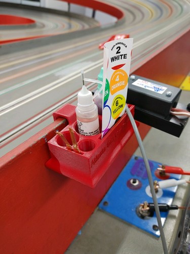 Caddy de pozo a escala 1/24 para automóvil ranura en pista para neumáticos, salsa, banderas, ranuras (PLATA) - Imagen 5 de 5
