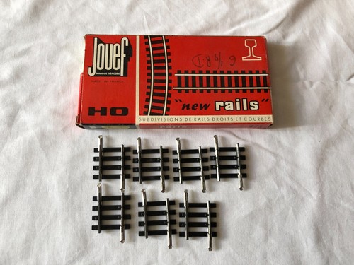 Lot De 6 Rails Droits Jouef H0 En Laiton - Alimentation, échelle 1/87, Occasion