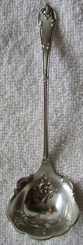 Rustic Towle Sterling Silver Sauce Cream Ladle