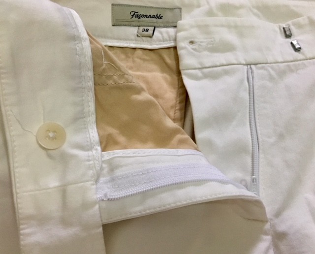 FACONNABLE jeans WHITE COTTON Size 10 Uk flared leg vintage RRP £199.00 image 3