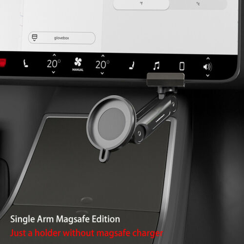 Poignée de téléphone magnétique pliable sans fil sans fil pour support TESLA modèle 3/Y - Photo 14 sur 17
