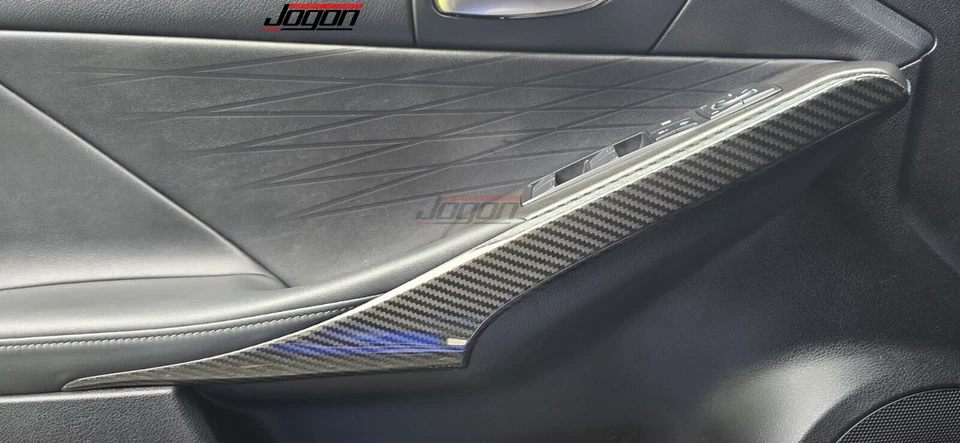 Cubiertas de reposabrazos interiores de carbono para Lexus IS200t 300 AWD 350 F SPORT 2013 14-22 Foto 3 de 4