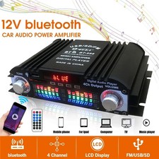 1600w Peak Power Hifi Sound Amplifier Digital 4 Channel Audio Amplifier Bluetoot