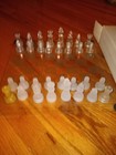 Classic CHESS & Checkers With Glass Board Clear & Frosted Pieces Game Set — photo 3