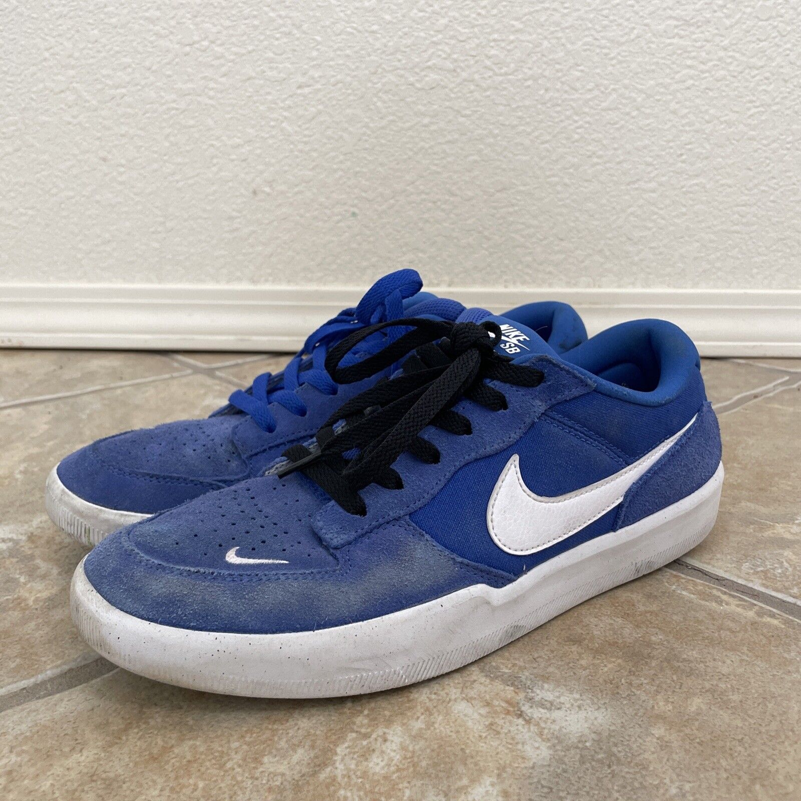 NIKE SB Force 58 Skate Hyper Royal Blue &amp; White CZ2959-401 -Men&#039;s Size 9.5 | eBay