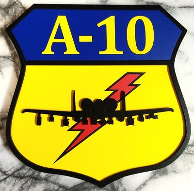 8'' A-10 Thunderbolt II Warthog Crest Plaque