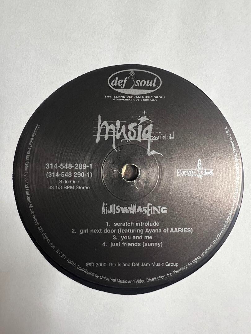 Musiq Soulchild Aijuswanaseing 2000 US Original 2LP Def Soul 12