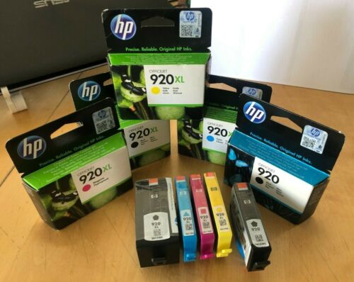 Véritable HP 920 XL - Multipacks d'encre noire et couleur - LOT SIMPLES / ENSEMBLES (TVA INCL) - Photo 1/20