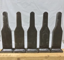 AR500 3/8” Steel Beer Bottle Knock-over Shooting Target Set Of 5