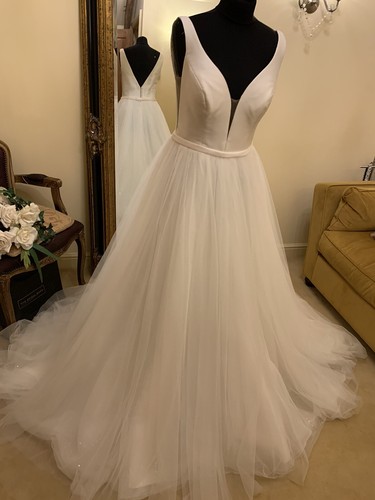Sophia Tolli Wedding Dress HARPER Size 12 Ivory NEW! - Picture 6 of 24