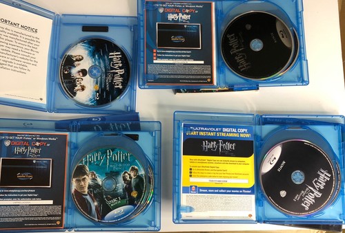 4 Harry Potter Blu-ray DVDS Deathly Hallows 1&2 Order Of Th Phoenix,Half Blood - Picture 2 of 2