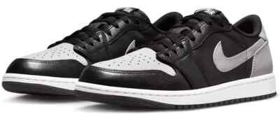 NEW Air Jordan 1 Retro Low OG Men's Size 14 Black/Medium Grey-White CZ0790-003