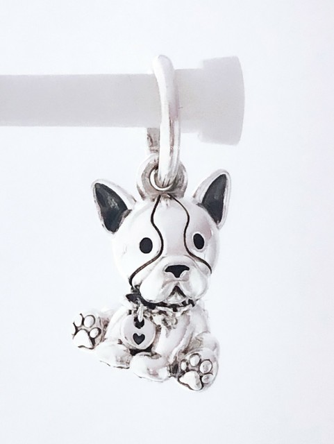 NEW Authentic PANDORA 925 ale Silver Bulldog Puppy Dog Charm Pendant