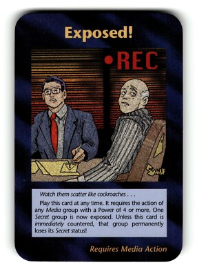 #ad Exposed Card Limited Illuminati New World Order Game $0.99