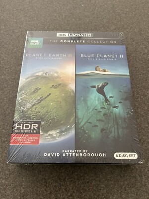 Planet Earth II / Blue Planet II The Complete Collection 4k Ultra HD 6 Disk Set