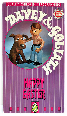 DAVEY & GOLIATH - HAPPY EASTER (VHS) Christian Passion - Stop Motion (1994) VCI