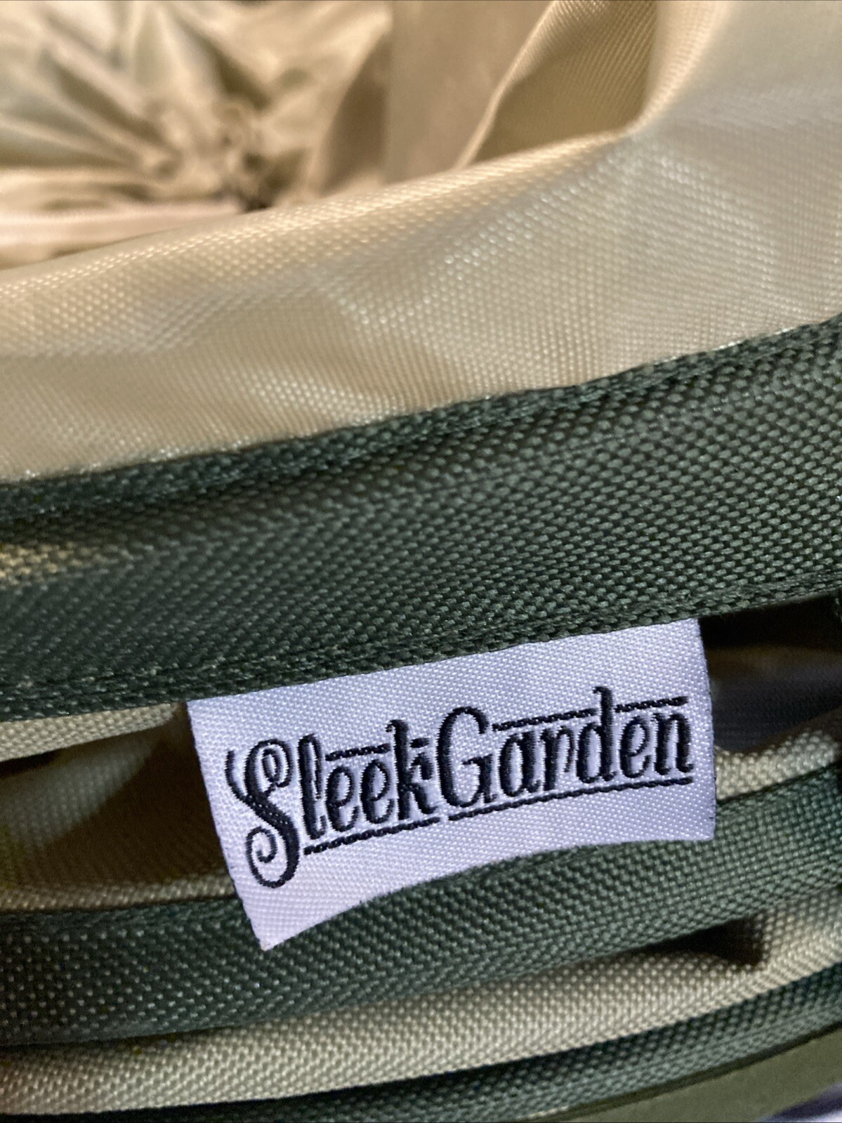 Collapsible -45 Gallon Canvas Garden Waste Bag 22 inches wide 26 inches tall