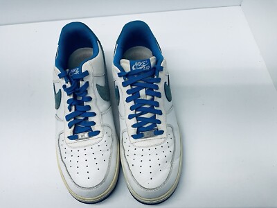 Nike Air Force 1 Low White Blue Suede Swoosh Men’s 13 Sneakers 488298-148 Nike Air Force 1 Low White Photo Blue Men main image 3