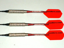 Soft Tip Darts Used, 15 Gram Plated with New Aluminum Shafts and Flights 3720