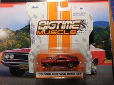Jada Toys BigTime Muscle 1:64 '70 Ford Mustang Boss 429 PONY POWER RR FREE SHIP