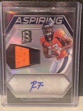 ROYCE FREEMAN 2018 Panini Spectra ASPIRING SILVER Dual Color Patch 62/99 Broncos