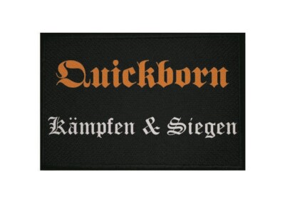 Aufnäher Quickborn Kämpfen & Siegen Fahne Flagge Aufbügler Patch 9 x 6 cm