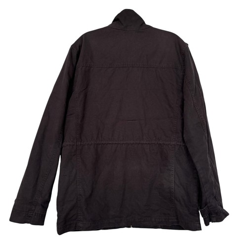 Target Mens Vintage Y2K Cargo Utility Canvas Zip Jacket Army Oasis Black L - Picture 2 of 16