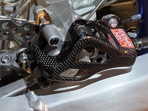 LIGHTSPEED REAR CALIPER/DISK GUARD SET, YAMAHA FACTORY SPEC, YZ450F 2020-2025 - Picture 5 of 17