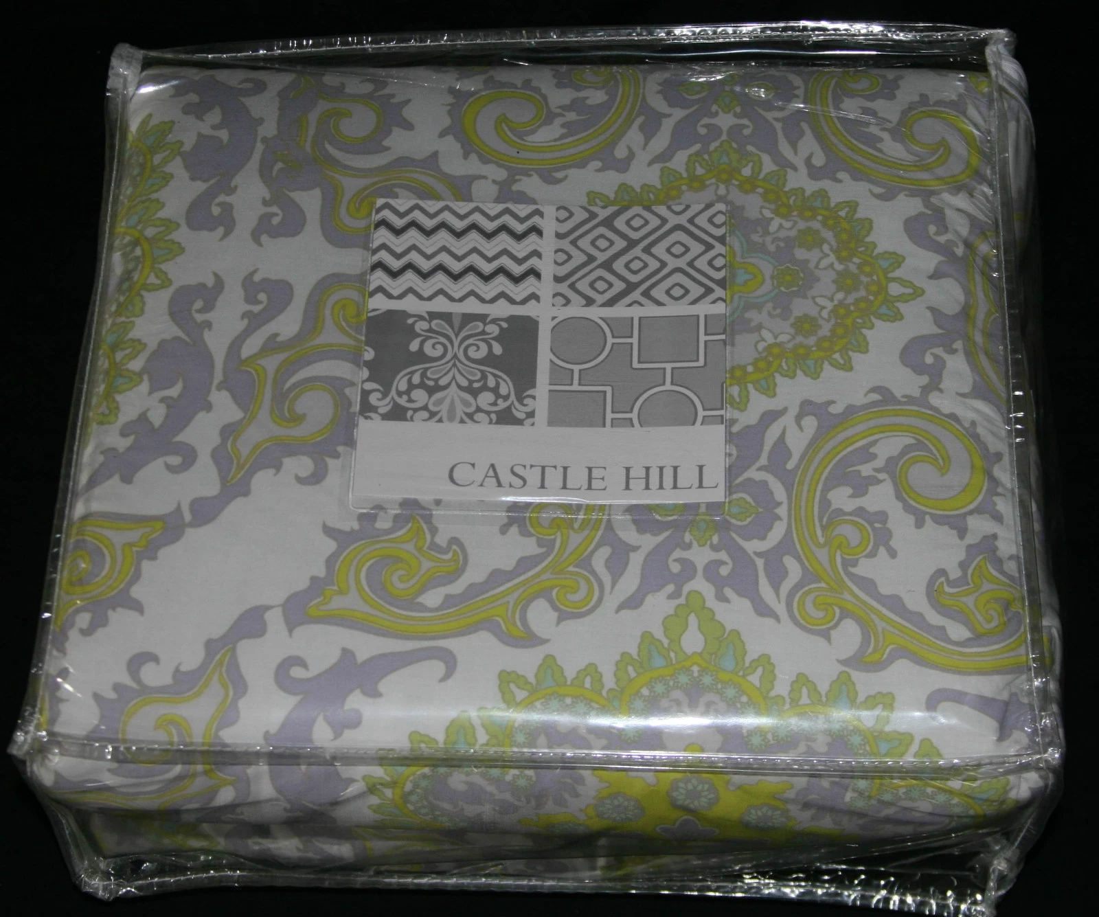 Castle Hill Summerland 4 piece crib bedding set lavender yellow nursery girls