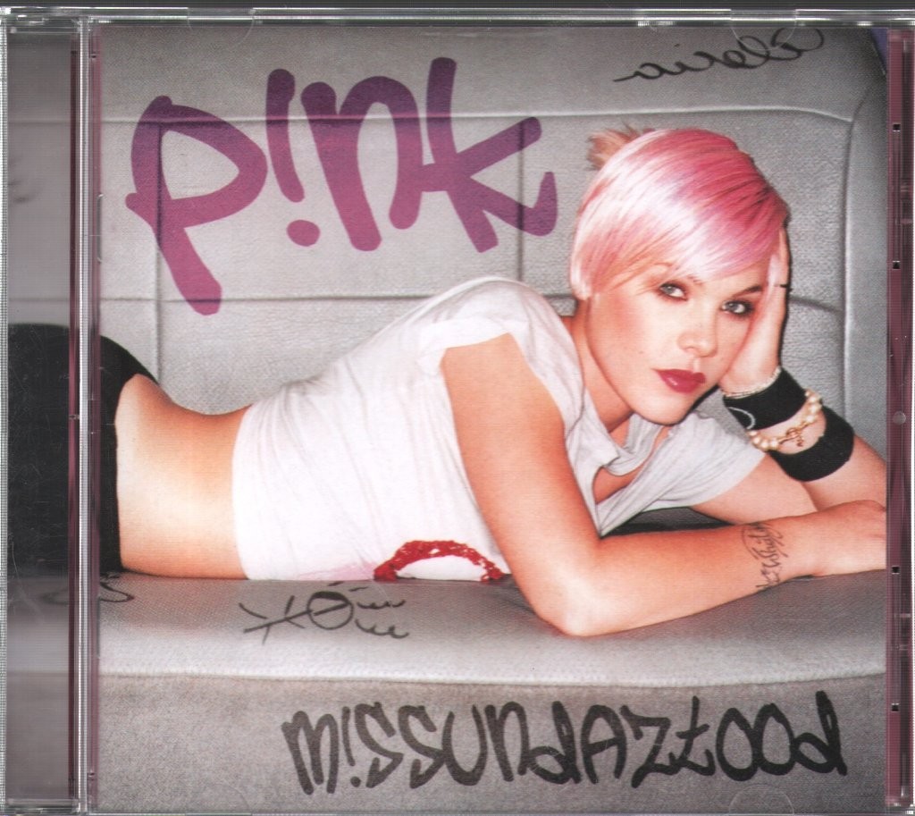 P!nk M!ssundaztood CD Europe Arista 2002 CD. Has info and 'Brit nominee'
