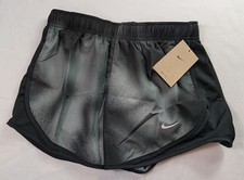 Nike Dri-Fit Tempo Women's Size Small Brief Lined Running Shorts Black/Gray NWT