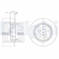 2X Bremsscheibe Delphi BG3969 FüR Mercedes Vito Viano W639 Mixto Bus 109 CDI 639