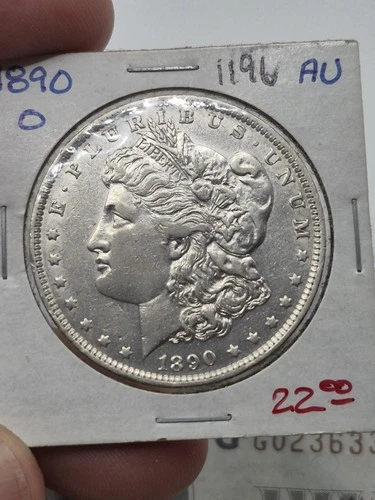 1890-O Morgan Silver Dollar AU Brilliant ☆ 1196 ☆ Nice Coin