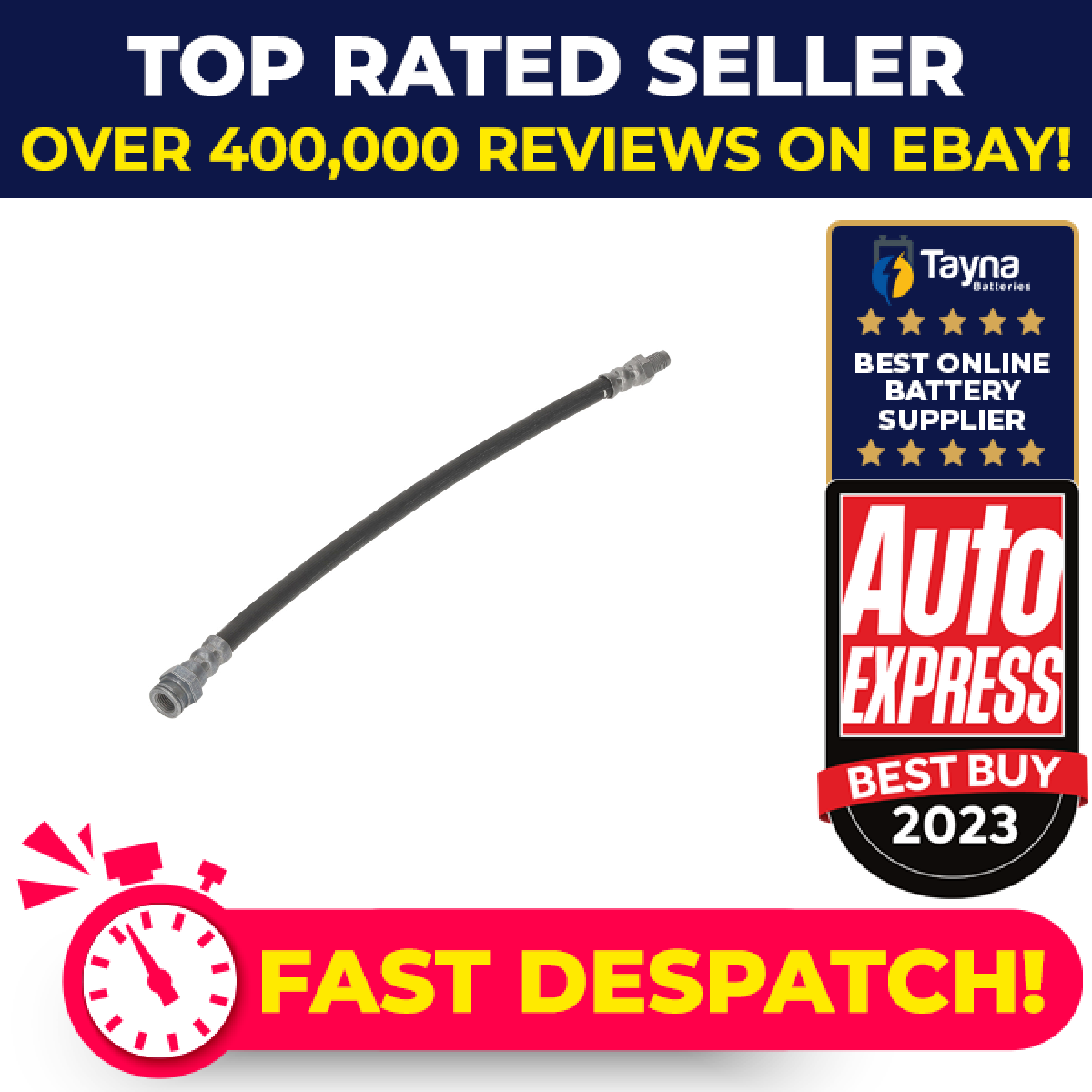 Brake Hose Front Left or Right 196427 Febi Hydraulic A0004162V001 A0015336V001
