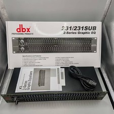 DBX 231/231SUB/231S Dual 31 Band Graphic Equalizer Pro Audio Rack Mount EQ w/ US