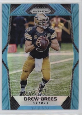 2017 Panini Prizm Light Blue Prizm 186/199 Drew Brees #192 HOF e0h