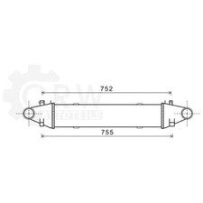 Ladeluftkühler Aluminium für Mercedes-Benz C-Klasse W204 C 180 Kompressor