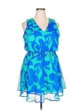 Nine West Women Blue Cocktail Dress XXL