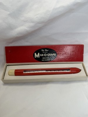 Vintage MILE-O-GRAPH Map Mileage Measure Tool With Original Box