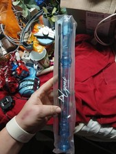 Lyons Soprano Recorder in transparent blue.