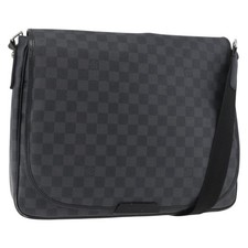 LOUIS VUITTON Damier Graphite Daniel GM Shoulder Bag N58033 LV Auth 176159