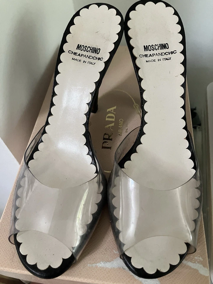 Moschino Tacones Transparentes Baratos y Chic Talla 39 Italia Foto 2 de 4