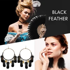 500 Pcs Black Feathers for Crafts Assorted 5 Styles Mixed Black Craft Feather...